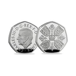 2022 United Kingdom Queen Elizabeth II Memorial 50p Silver Proof Coin