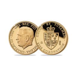 2023 Coronation of King Charles III  Gold Proof Guinea Spade Coin