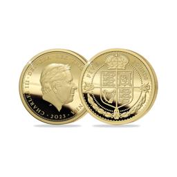 2023 King Charles III 24 Carat Gold £5 Laurel