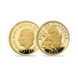 2023 United Kingdom Bull of Clarence Quarter Ounce Gold Proof Coin