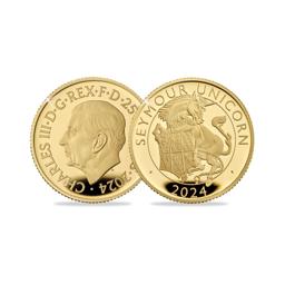 2024 United Kingdom The Seymour Unicorn Quarter Ounce Gold Proof Coin