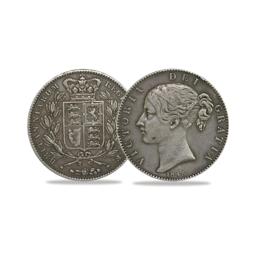 Queen Victoria Young Head Silver Crown