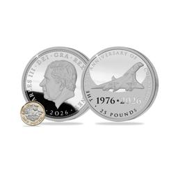 2026 Concorde 50th Anniversary Fine Silver Proof 5oz Coin