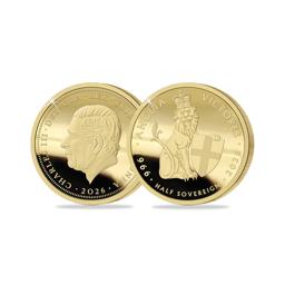 60th Anniversary of England's 1966 Victory Gold Proof Half Sovereign