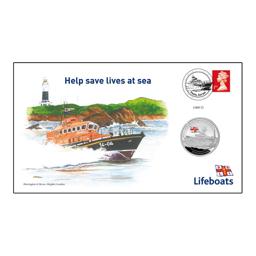 Royal National Lifeboat Institution £5 Coin Cover
