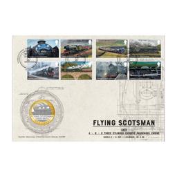 2023 Official Royal Mail Flying Scotsman Brilliant Uncirculated £2 Coin Cover