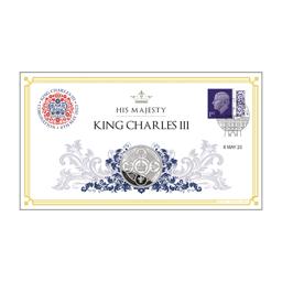 2024 King Charles III Coronation Anniversary SOTD Silver Proof £5 Coin Cover