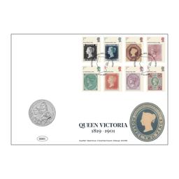 125th Anniversary of Queen Victoria BU £5 Coin Cover