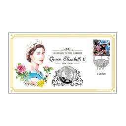 2026 Centenary of Queen Elizabeth II Silver-Plated £5 Coin Cover