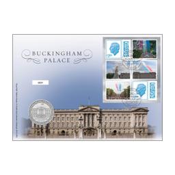 Buckingham Palace Brilliant Uncirculated £5 Coin Cover