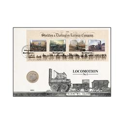 Official Royal Mail 200th Anniversary of Locomotion BU £2 Coin Cover