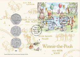 2026 Official Royal Mail Winnie the Pooh BU 50p Coin Cover