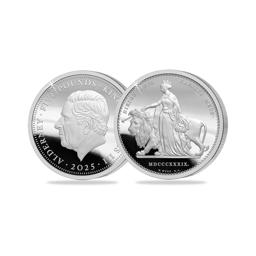 The NEW 2025 William Wyon Una and the Lion Solid Silver Proof £5 Coin